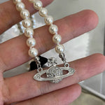 Load image into Gallery viewer, Female Pin Three-Dimensional Pearl Necklace