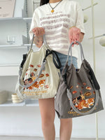 Load image into Gallery viewer, High round Nylon Eco-friendly Bag Crossbody Bag Satchel Embroider
