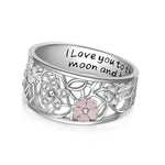 Load image into Gallery viewer, Love Hot Sale Creative Diamond Sakura Ring Epoxy