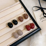 Load image into Gallery viewer, Easiest for Match Doudou Female White Vintage Ear Jewelry Silver Needle