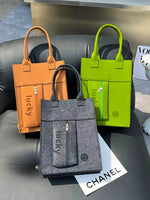 Load image into Gallery viewer, Letter Style Student Shoulder File Bag Zipper Felt Bag