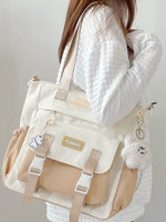 Load image into Gallery viewer, Bag Female College Student Shoulder Bag Casual Canvas Tuition Bag
