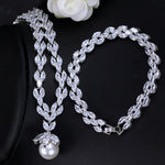 Load image into Gallery viewer, Lekeke Short Pearl Necklace Wedding Dress Dinner Party Zircon