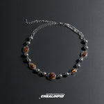 Load image into Gallery viewer, Choker Brown Series Normcore Clavicle Chain Tigereye