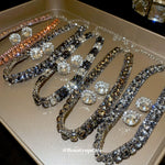Load image into Gallery viewer, Necklace Suit French Entry Lux Easiest for Match Fancy Zircon