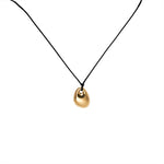 Load image into Gallery viewer, Niche Style Golden Women's Minimalist Sweater Chain Accessories Black Leather Rope