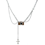 Load image into Gallery viewer, Brown Women's Sweet Cool Sexy Style Pearl Sweatshirt Necklace