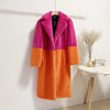 2023 Winter Women High Quality Faux Rabbit Luxury Long Fur Coat Lapel OverCoat Thick Warm Female Plush Jacket Large Size 5XL