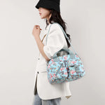 Load image into Gallery viewer, Fashion Multi-pockets Female Bag High Quality Durable Fabric Women Shoulder Bag Casual Floral Printing Girls Shopping Handbag