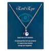 Fashion Blue Evil Eye Choker Necklace for Women Lucky Turkish Jewelry Copper Clavicle Chain Girl Party Wish Card Gift Collar