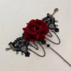 Rose Lace Hand Chain Ring Bracelet Chain Tassel Finger Bracelet Hand Jewelry