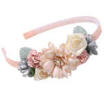 Load image into Gallery viewer, 1pcs Bride Wedding Hairband Artificial Flower Crown Headband Hair Accessories Women Girls Sweet Floral Hair Hoop Party Headwear