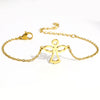 Stainless Steel Bracelets Elegant Cute Cartoon Angel Pendants Girls Trendy Fine Kpop Bracelet For Women Jewelry Wholesale Gifts