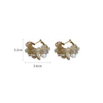 Load image into Gallery viewer, Crystal Flower Earrings Korea New Design Fashion Jewelry Earring Exquisite Elegant Women Wedding Party Accessories