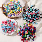 Load image into Gallery viewer, 20pcs Kids Elastic Hair Bands Girls Plush Ball Rubber Band For Children Sweets Scrunchie Hair Ties Clip Baby Hair Accessories