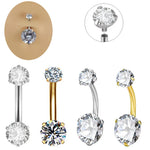 Load image into Gallery viewer, 1PC 316L Surgical Steel Belly Button Rings Crystal Piercing Navel Piercing Earring Belly Piercing Sexy Body Jewelry Ombligo