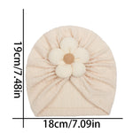 Load image into Gallery viewer, 1PCS Antumn Winter Warm Flower Baby Girls Hat Newborn Beanie Kids Toddler Infant Turban Caps Hair Accessories Gifts