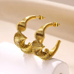 Load image into Gallery viewer, Butterfly Earring Bow Aretes Stainless Steel Earrings For Women Spring Coil Twisted Earring Brincos Christmas Party Jewelry