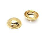 Load image into Gallery viewer, 20PCS 18K Gold Color Brass Curved Surface Round Charms High Quality Diy Jewelry Making Necklace Earrings Accessories for Women