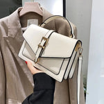 Load image into Gallery viewer, Fashion Handbag Ladies Solid Color Simple Crossbody Bag Women Stylish PU Leather Messenger Shoulder Bag Leisure Bag