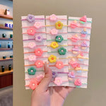 Load image into Gallery viewer, 10/20Pcs/Set New Cute Cartoon Headbands Girls Elastic Hair Bands Hair Accessories for Kids Scrunchies Headwear Ornaments Gift