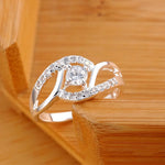 Load image into Gallery viewer, New Streetwear 925 Sterling Silver Shiny Zircon Diamond Rings for Women Wedding Party Gifts Fine Jewelry Engagement Rings
