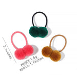 Load image into Gallery viewer, 5pcs/lot Girls Double Plush Ball Hair Ropes Set For Kids Solid Color Scrunchies Elastic Hair Bands Hair Accessories Wholesale