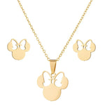 Load image into Gallery viewer, SMJEL Stainless Steel Necklaces for Women Jewelry Mini Animal Rabbit Necklace Heart Beat Dog Paw Print Collier Femme Wholesale
