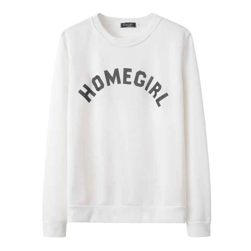 Hot Selling Loose Casual Long Sleeved Printed Round Neck Women's Hoodie