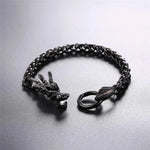 Load image into Gallery viewer, Fashion Stainless Steel Chinese Dragon Bracelet for Men Women Vintage Dragon Design Accessaries Hot Sale Birthday Jewlery Gifts