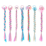 Load image into Gallery viewer, Girls Hair Bow Kids Rainbow Hair Tie Princess Accessories Toddler Snowflake Elastics Baby Accessories No Damage Braid