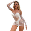 Night Dress Fishnet Hot Erotic Underwear Mini Dress Porno Women Lingerie Mesh Bodysuits Sexy Costumes Lenceria Beach Dress