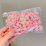Load image into Gallery viewer, 10/20Pcs/Set New Cute Cartoon Headbands Girls Elastic Hair Bands Hair Accessories for Kids Scrunchies Headwear Ornaments Gift