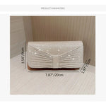 Load image into Gallery viewer, Gold Silver Evening Bag Women Elegant Fashion Banquet Clutch Chain Shoulder Bags Luxury Purse Female Wedding Party Bags