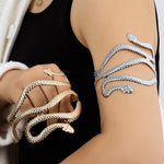 Load image into Gallery viewer, Fashion Chic Egypt Cleopatra Swirl Snake Butterfly Leaf Arm Cuff Armlet Armband Open Cuff Bangle Bracelet for Women Gift