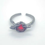 Load image into Gallery viewer, Game Love and Deepspace Sylus Cosplay Rings Unisex Crow Design Zircon Adjustable Opening Ring Accessories Jewelry Gifts