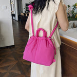 Load image into Gallery viewer, Fashion Casual Large Capacity Puffer Tote Bag Designer Padded Nylon Women Shoulder Bags Handbags Knotted Strap Crossbody Bags