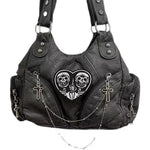 Load image into Gallery viewer, HAEX Y2K Women Shoulder Bags Fashion Trend Retro Soft PU Chains Ladies Tote Bags LA High Street Moto Style Messenger Bolso Mujer