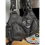 Load image into Gallery viewer, HAEX Y2K Women Shoulder Bags Fashion Trend Retro Soft PU Chains Ladies Tote Bags LA High Street Moto Style Messenger Bolso Mujer