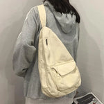 Load image into Gallery viewer, HOCODO 2022 Women Shoulder Messenger Bag Canvas Crossbody New Trend Fashion Female Bag Solid Color High Quality Ladies Chest Bag