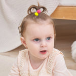 Load image into Gallery viewer, 20pcs Kids Elastic Hair Bands Girls Plush Ball Rubber Band For Children Sweets Scrunchie Hair Ties Clip Baby Hair Accessories