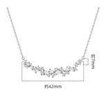 Load image into Gallery viewer, Moissanite Necklace for Woman Wedding Fine Jewelry 925 Sterling Sliver Plated 18k White Gold Necklace Colar de Prata