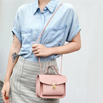 Load image into Gallery viewer, Ladies Shoulder Bags New Cute Square PU Hot Sale Girls Small Bag Pure Color Casual Fashion Small Square Bags Diagonal Handbag