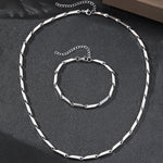 Load image into Gallery viewer, Stainless Steel Necklaces Set Personality Design Rhombic Chain Fashion Necklaces Set For Women Jewelry Banquet Gifts New in