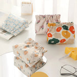 Load image into Gallery viewer, Multi Color Printed Canvas Cosmetics Storage Bag For Girl Students Key Lipstick Makeup Case Organizer Handbag Toiletry Bags