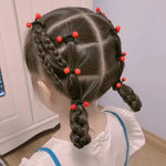 Load image into Gallery viewer, Red Cherry Baby Hair Bands Cute Girls Elastic Ponytail Holder Ties Heaband Kids Headwear Ropes Scrunchie Hair Accessories