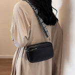 Load image into Gallery viewer, Simple Hundred Versatile PU Crossbody High Fashion Small Square Bag Exquisite Compact Shoulder Bag Patterned Wide Shoulder Strap