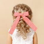 Load image into Gallery viewer, Hair Clips for Girls Corduroy Glitter Long Tail Bows Baby Hairpin Lovely Children Hair Accessories Kids Barrette Headwear