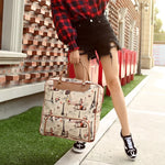 Load image into Gallery viewer, Hello Kitty Cartoon Travel Bag Women's Portable Girls Luggage Bags PU High Capacity Sanrio Kawaii Purses and Handbags Printed