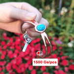 Load image into Gallery viewer, Pure Copper Bracelets for Women Blue Stone Adjustable Open Cuff Magnet Bangles Arthritis Health Energy Jewelry Femme Resizable